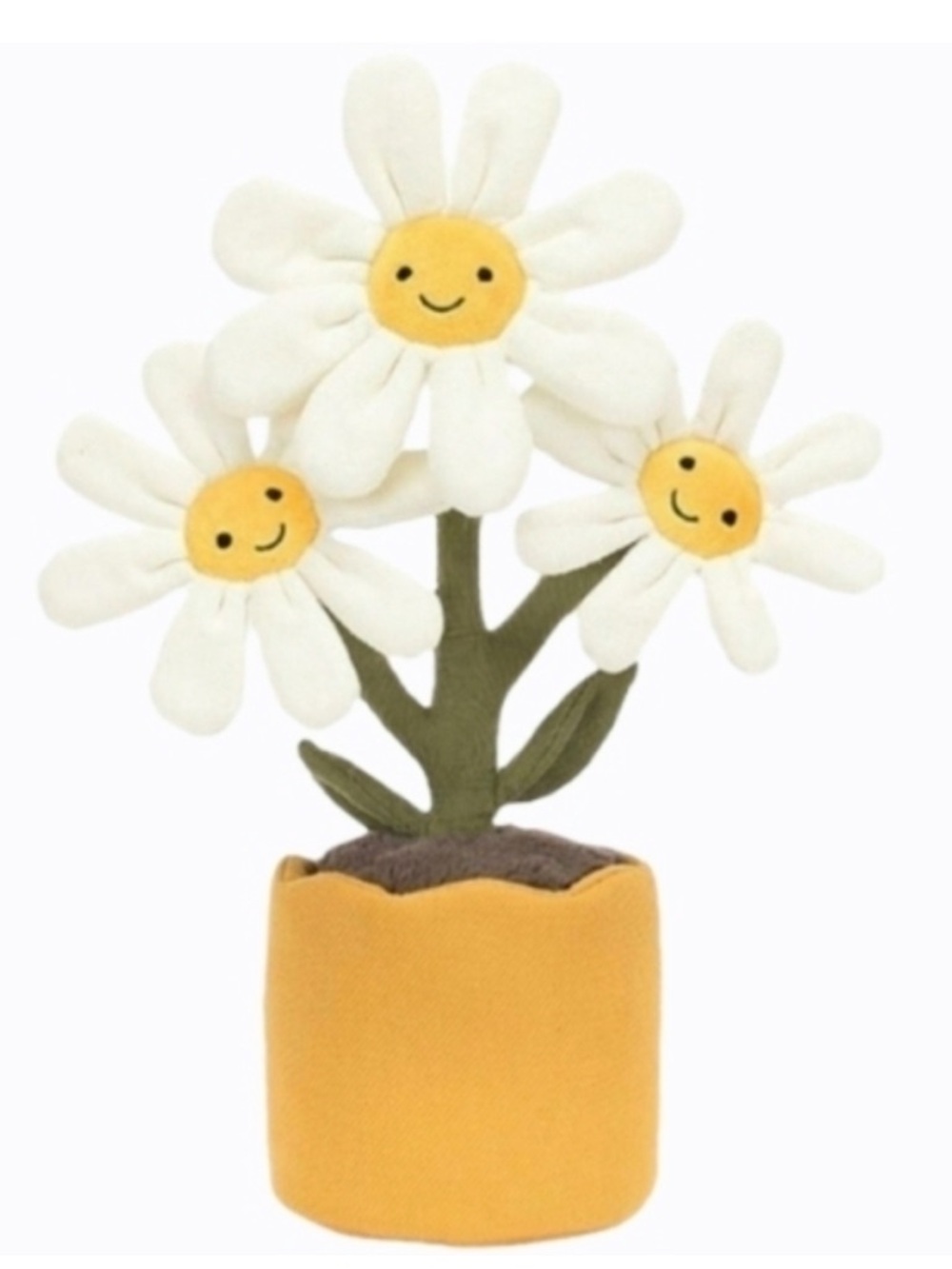 Jellycat Amuseables Daisy Plush Toy 13x4" Soft and Plush NWT
